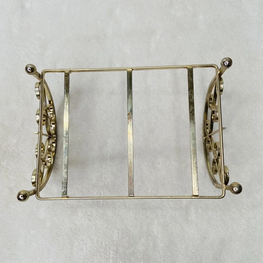 Vintage Concorde Miniatures Red Velvet Parlor Sofa Brass Bed Dollhouse Furniture